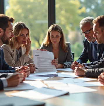Risques partagés : impacts négatifs sur la société ? Groupe de personnes autour d'un contrat risques partagé